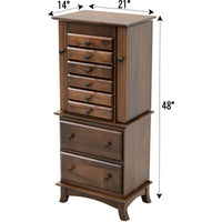 Amish Split Shaker Jewelry Armoire
