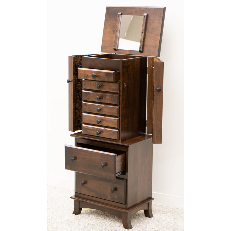 Amish Split Shaker Jewelry Armoire