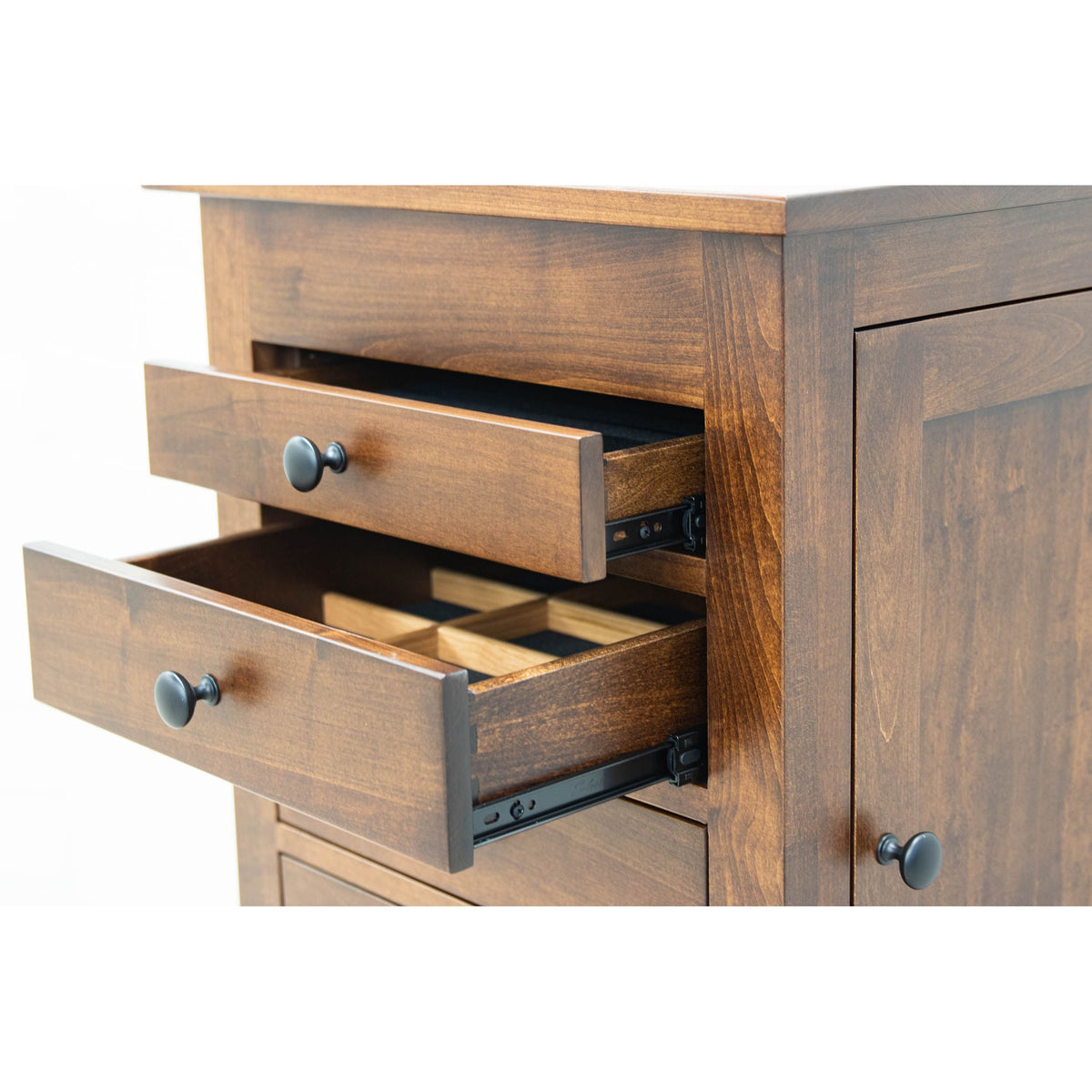 Amish Mission Maple Wood Jewelry Armoire | ASB