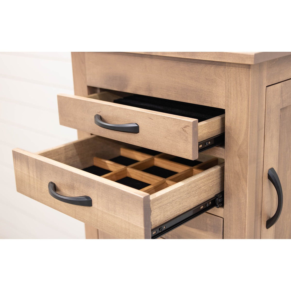 Amish Mission Maple Wood Jewelry Armoire | WB