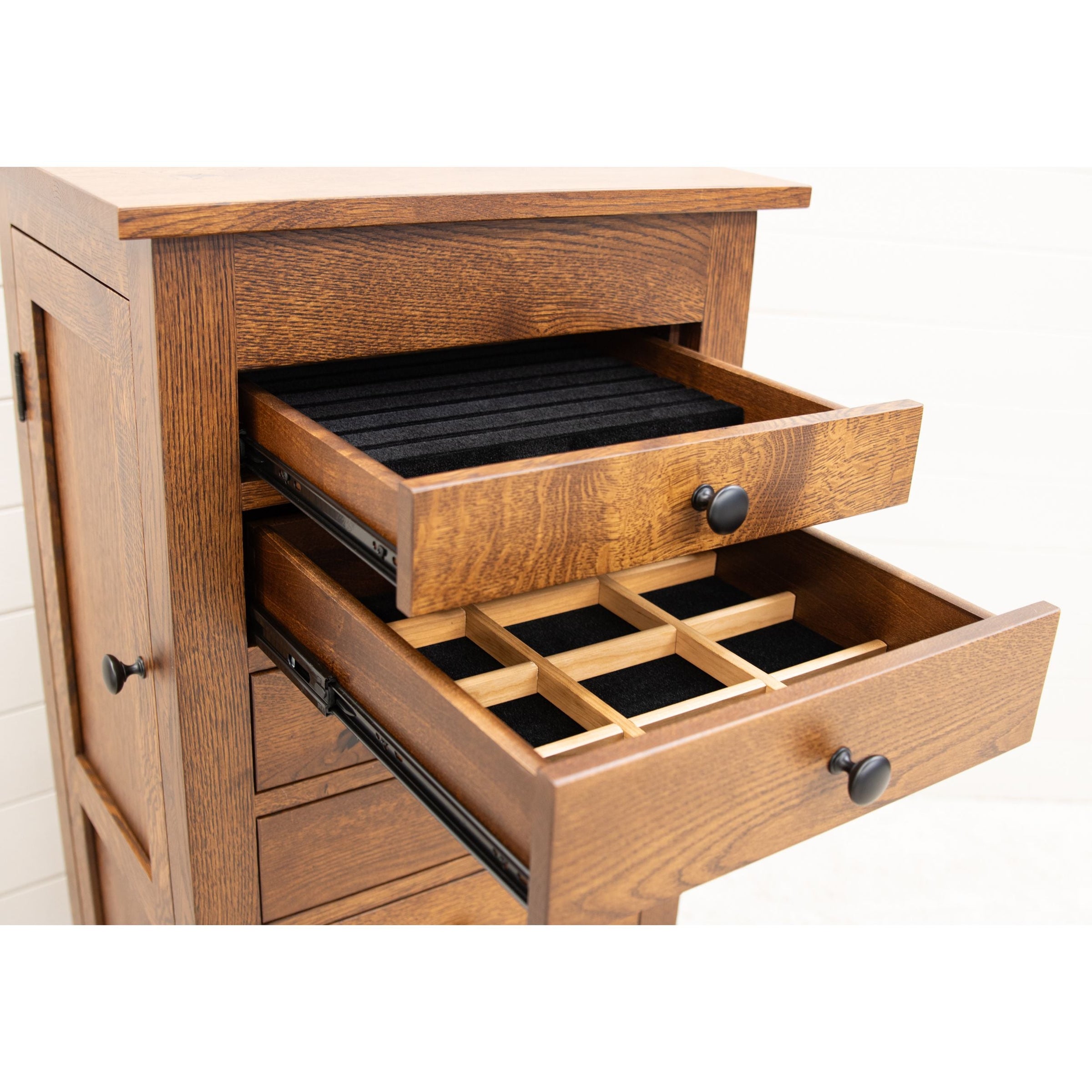 Amish Mission Maple Wood Jewelry Armoire | WB