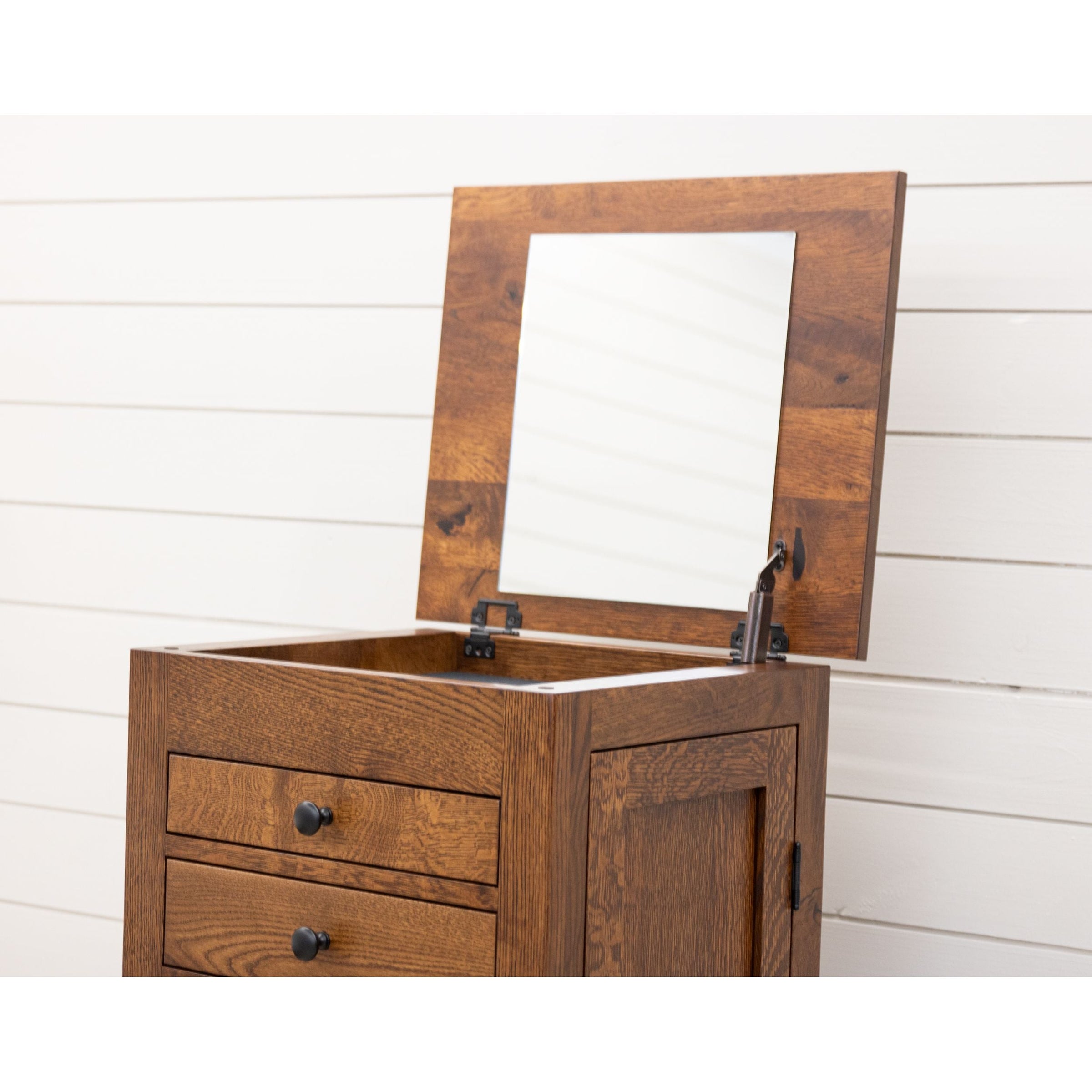 Amish Mission Maple Wood Jewelry Armoire | ASB