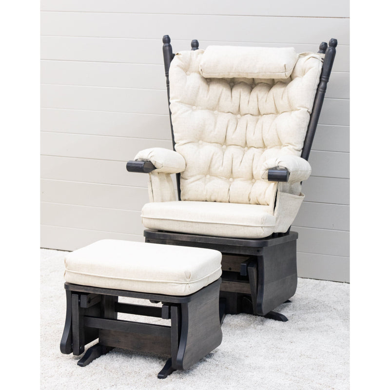 Amish Classic Maple Wood Swivel Glider Rocker & Ottoman | SB-4274-K