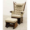 Amish Classic Oak Wood Swivel Glider Rocker & Ottoman | ASB-4285-K