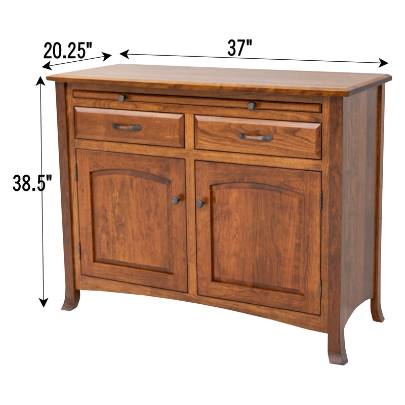 Bismark Cherry Wood Buffet - 2-Door | MC