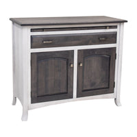 Bismark White & Wood Buffet - 2-Door | M-AV&GS
