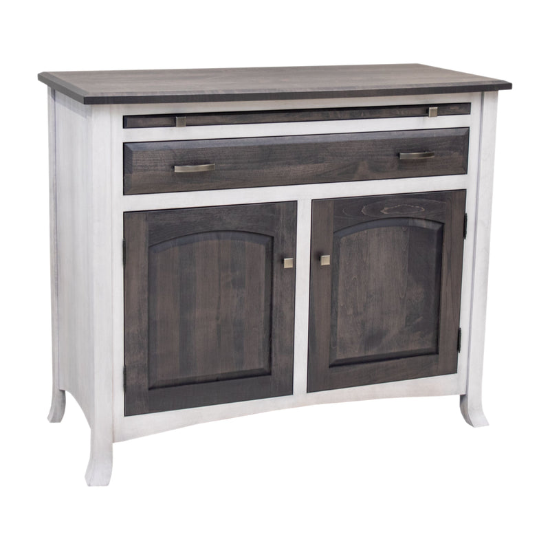 Bismark White & Wood Buffet - 2-Door | M-AV&GS