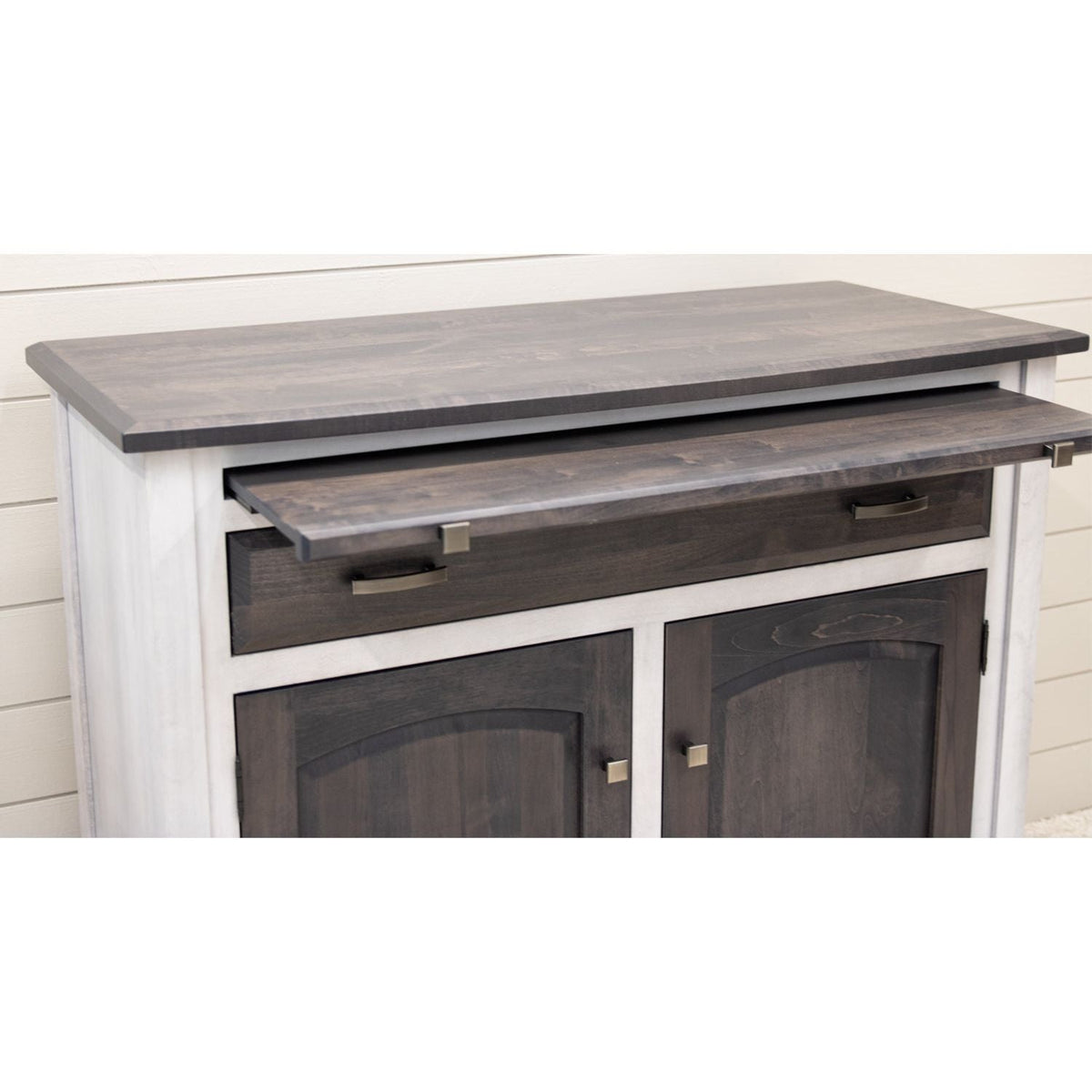 Bismark White & Wood Buffet - 2-Door | M-AV&GS
