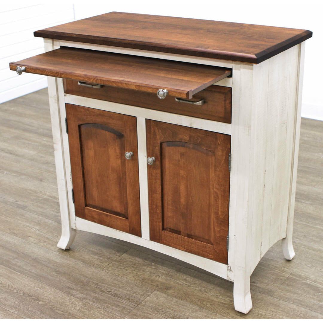 Bismark White & Wood Buffet - 2-Door | M-CS&BOS