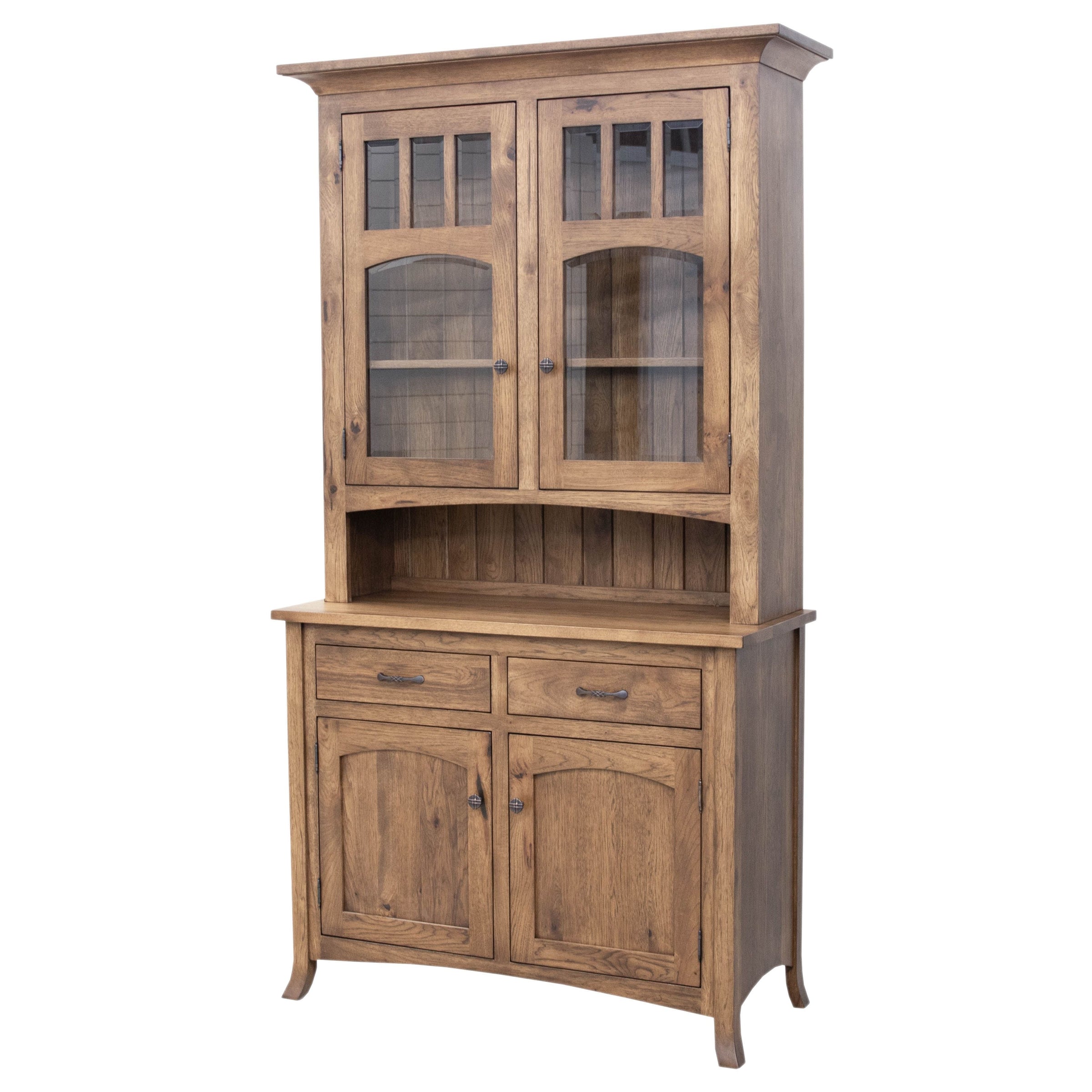 Bismark Hickory Wood Hutch - 2-Door | CO