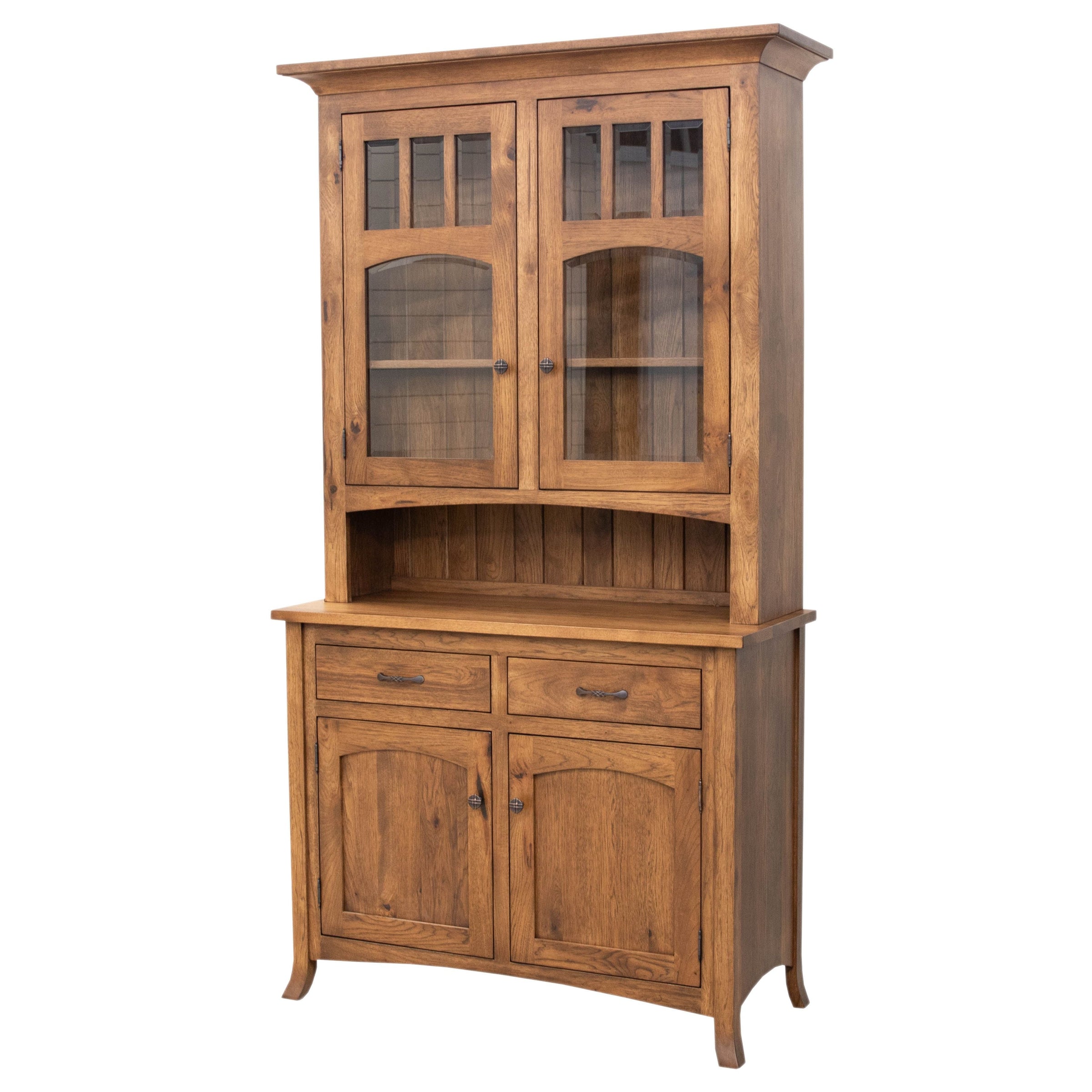 Bismark Hickory Wood Hutch - 2-Door | HC