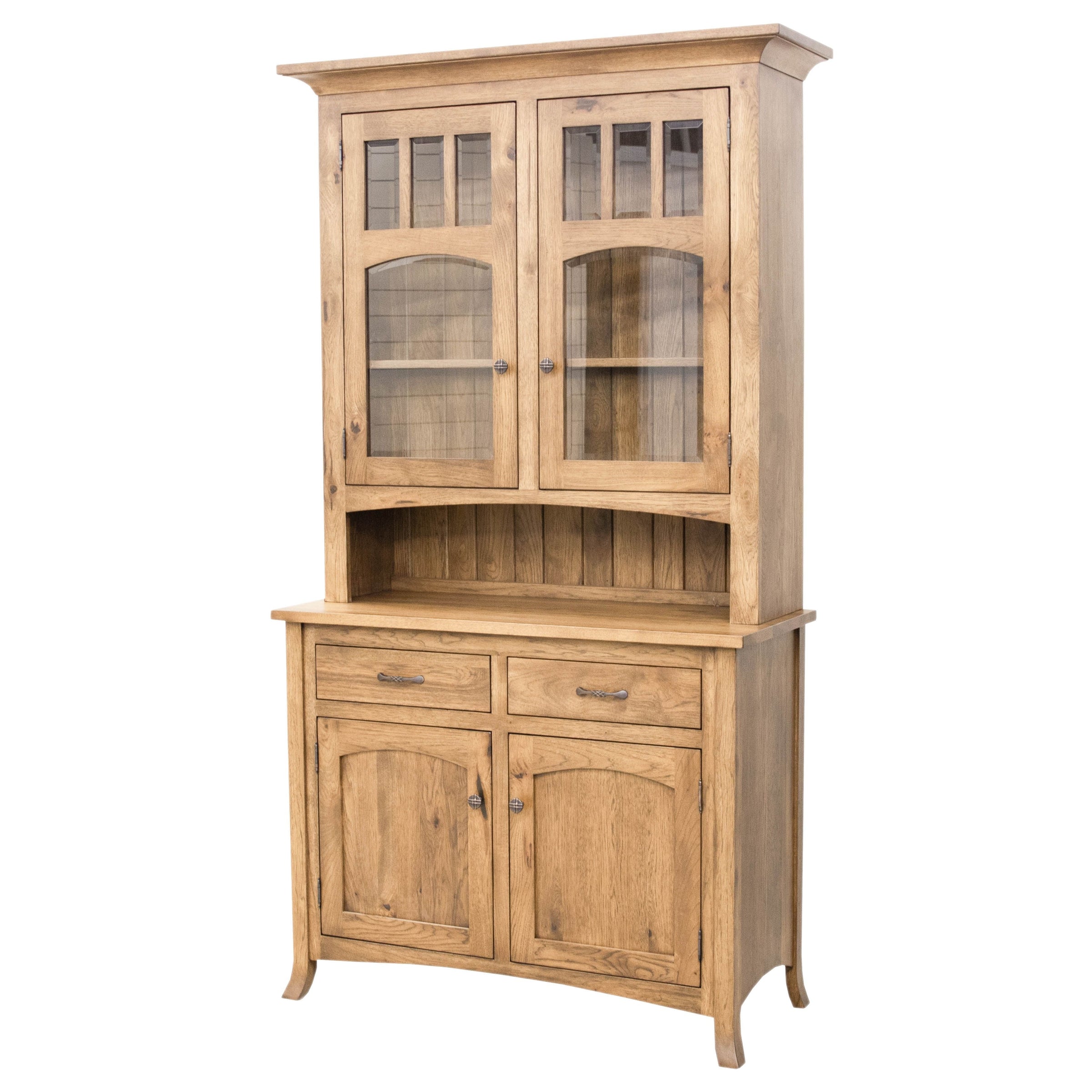 Bismark Hickory Wood Hutch - 2-Door | WB