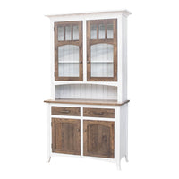 Bismark White & Wood Hutch - 2-Door | O-GW&RWO-SB