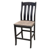 Florence Black & Wood 24" Stationary Bar Stool | M-DK&RWO-GRB
