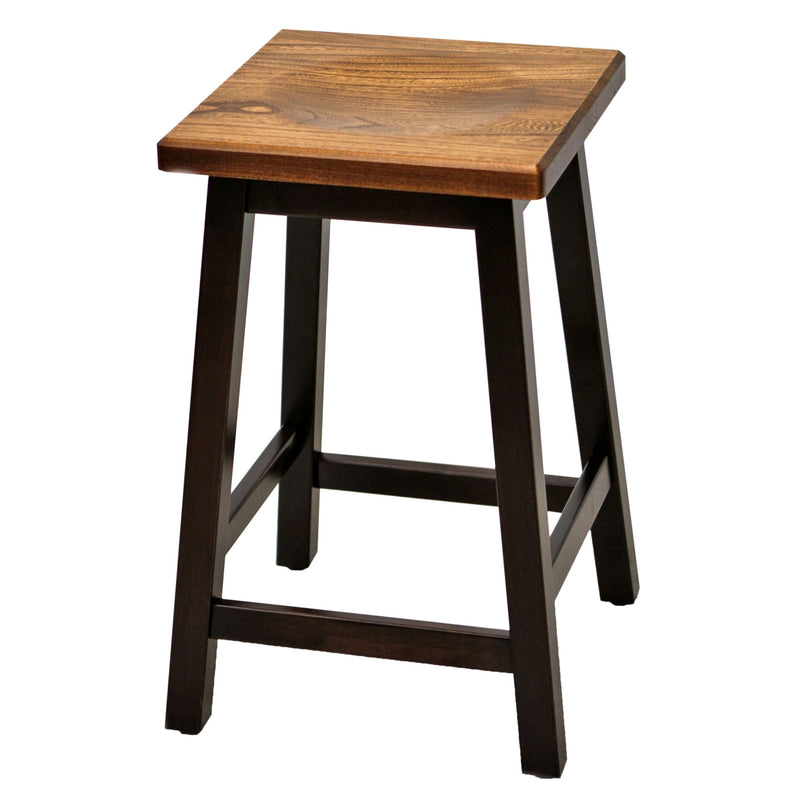 Montgomery 24" Black & Wood Bar Stool | M-EB&E-MC