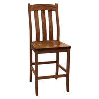 Florence Oak Wood 24" Stationary Bar Stool | ASB
