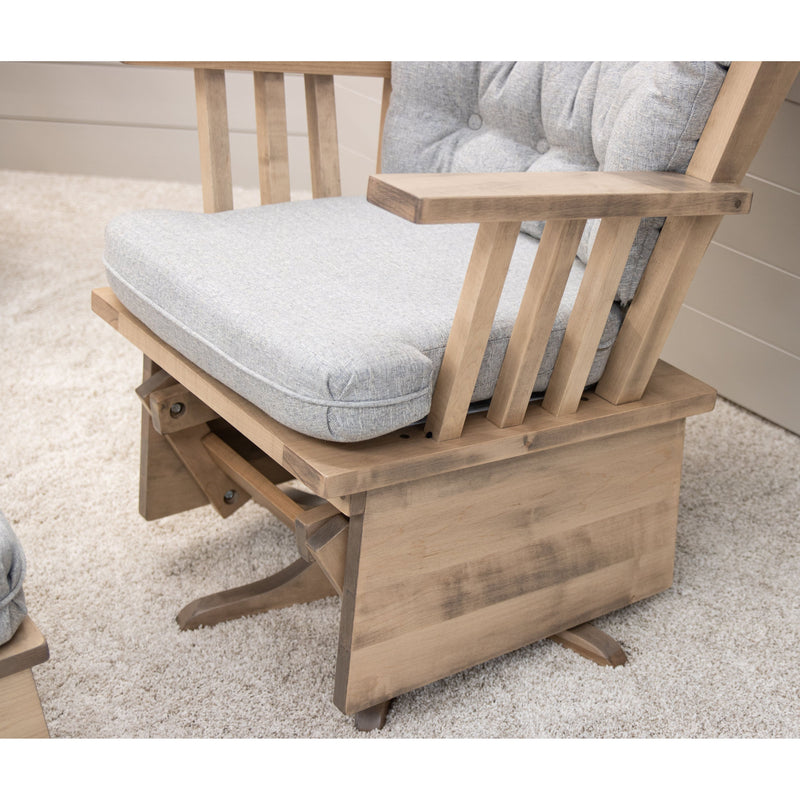 Amish Mission Maple Wood Swivel Glider Rocker & Ottoman | DS-4275-K