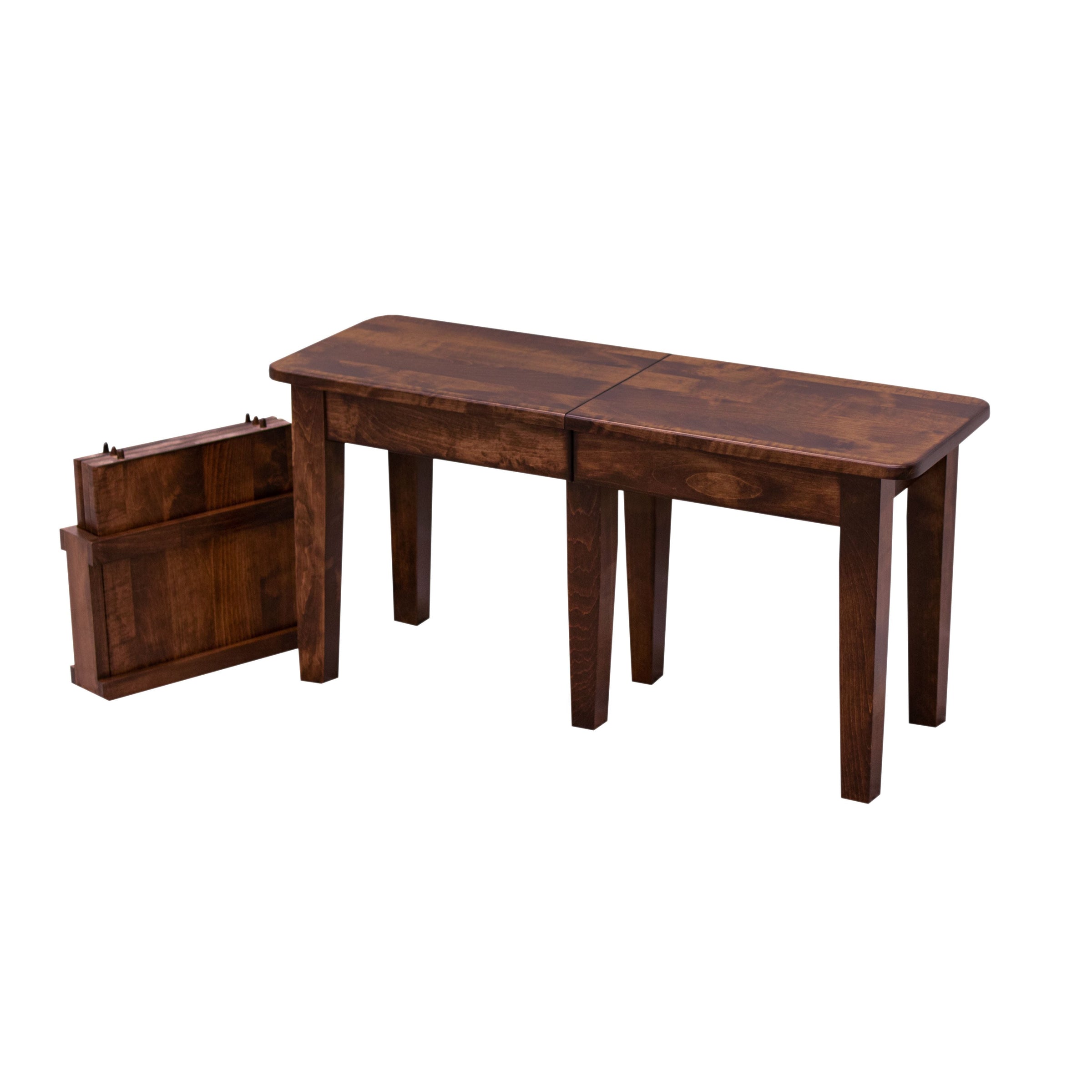 Seattle Shaker Maple Wood Expandable Dining Bench | RC