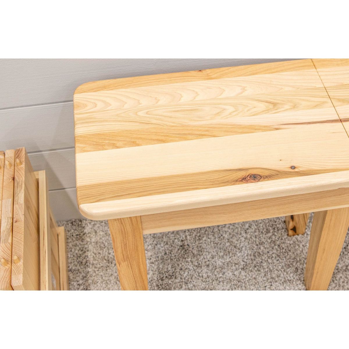 Seattle Shaker Leg Hickory Wood Expandable Dining Bench | NAT
