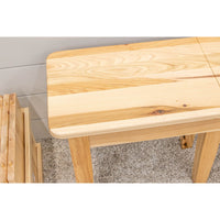 Seattle Shaker Leg Hickory Wood Expandable Dining Bench | NAT