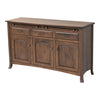 Bismark Quarter Sawn White Oak Wood Buffet - 3-Door | BV