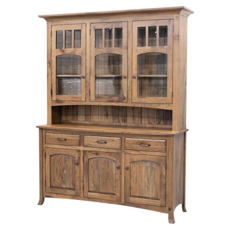 Bismark Hickory Wood Hutch, 67" wide | CO