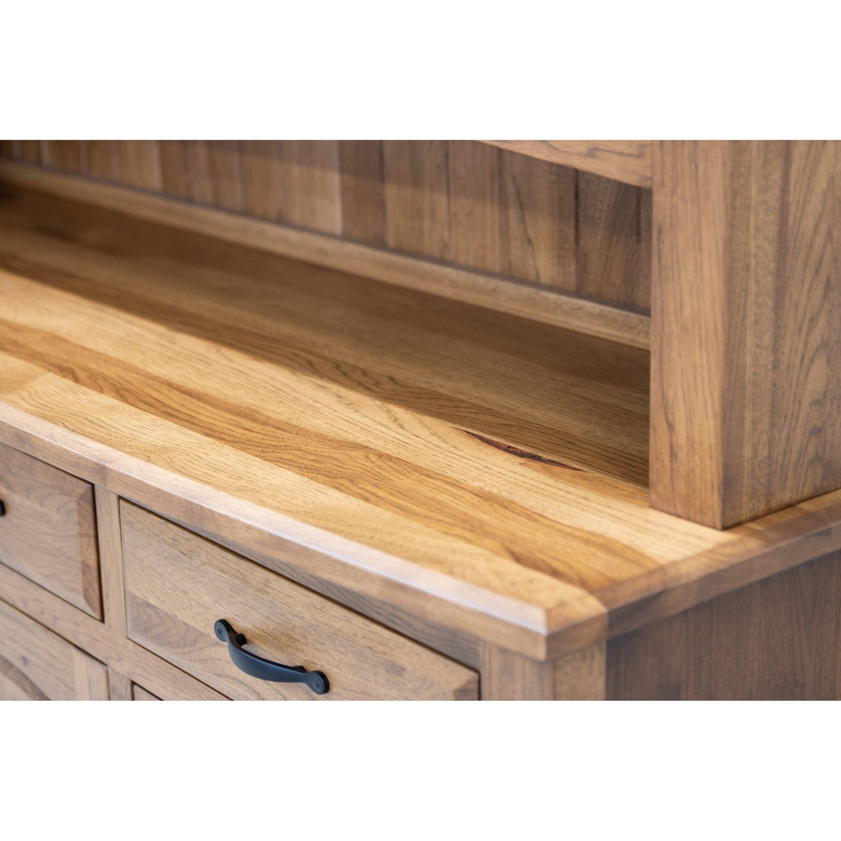 Bismark Hickory Wood Hutch, 67" wide | HC