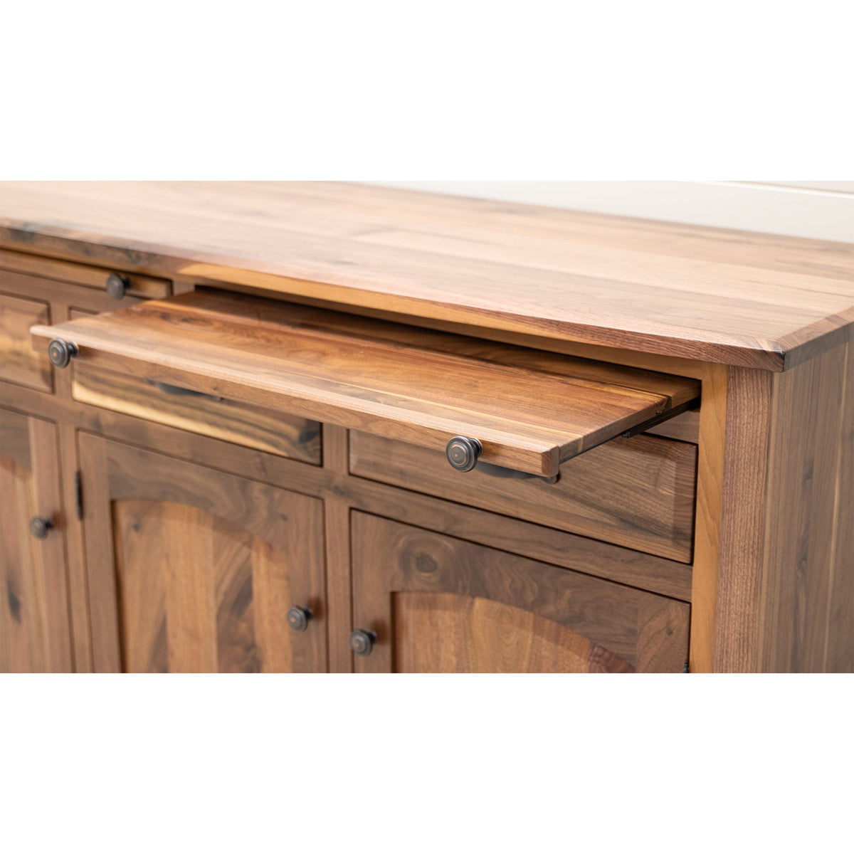 Bismark Walnut Wood Buffet - 3-Door | NAT