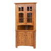 Bismark Oak Wood Corner Hutch | MC