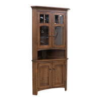 Bismark Quarter Sawn White Oak Wood Corner Hutch | BV