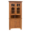 Bismark Quarter Sawn White Oak Wood Corner Hutch | MC