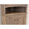 Bismark White Oak Wood Corner Hutch | SB