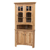 Bismark Hickory Wood Corner Hutch | WB