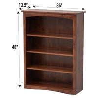 Seattle Solid Maple Wood 48" Bookcase | DU