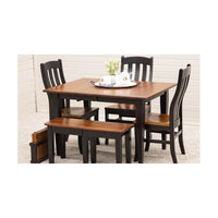 Yoder's Shaker Small Amish Kitchen Table with Black Legs | M-EB&E-MC