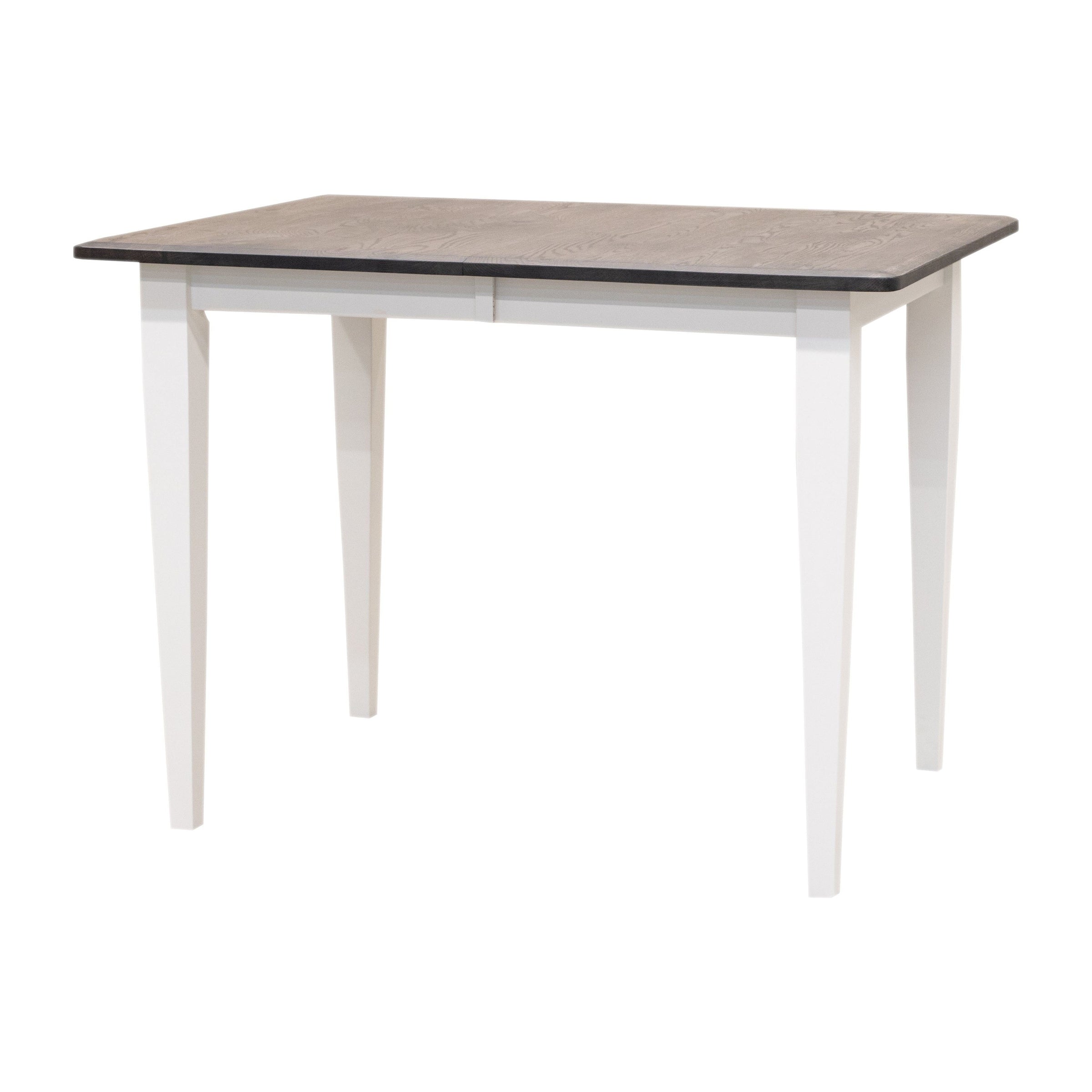 Clinton Shaker White & Wood Extending Pub Table | M-DW&RWO-GRB