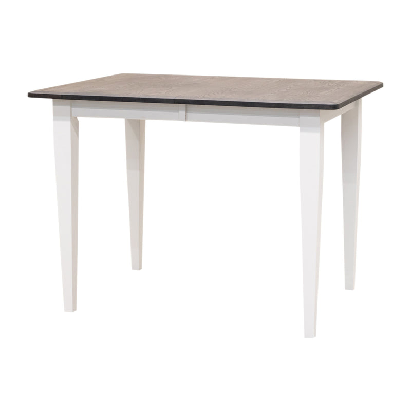 Clinton Shaker White & Wood Extending Pub Table | M-DW&RWO-GRB