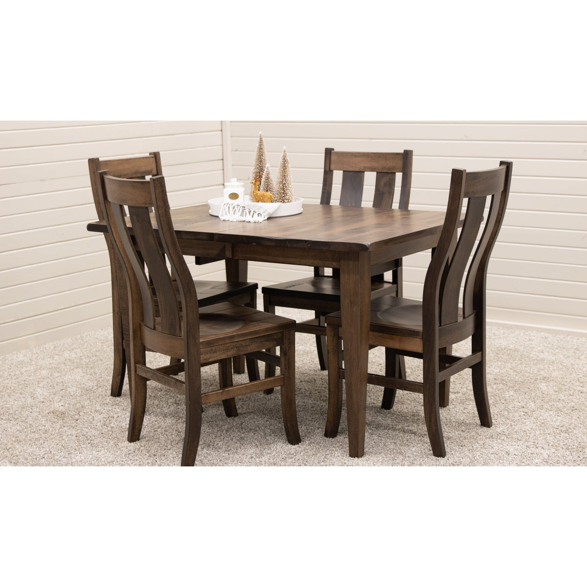 Anaheim Straight Top Maple Wood Side Dining Chair | CO