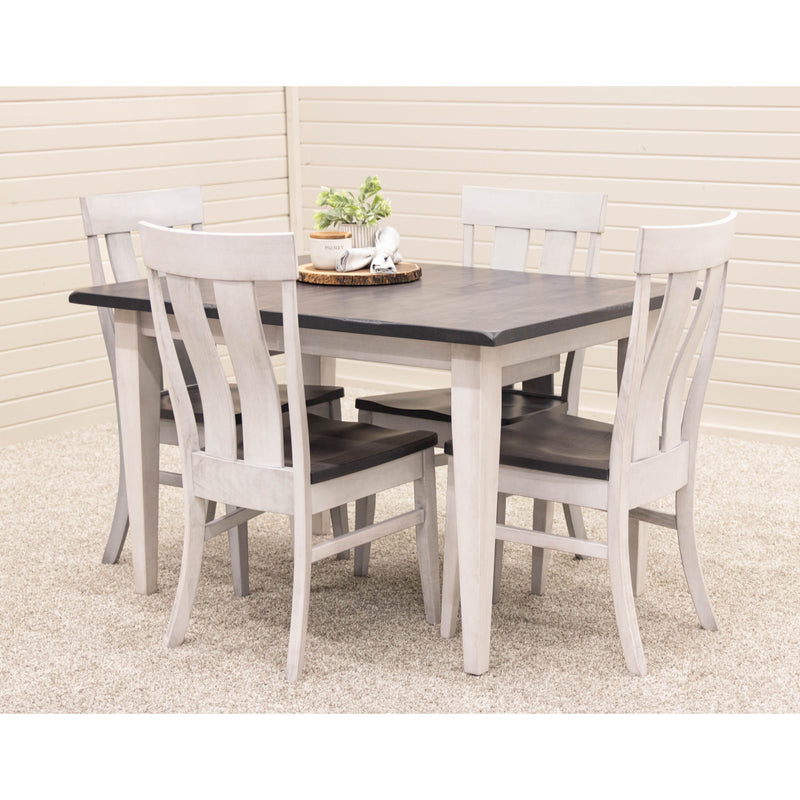 Yoder's Shaker White & Wood Small Rectangle Kitchen Table | M-AV&GS