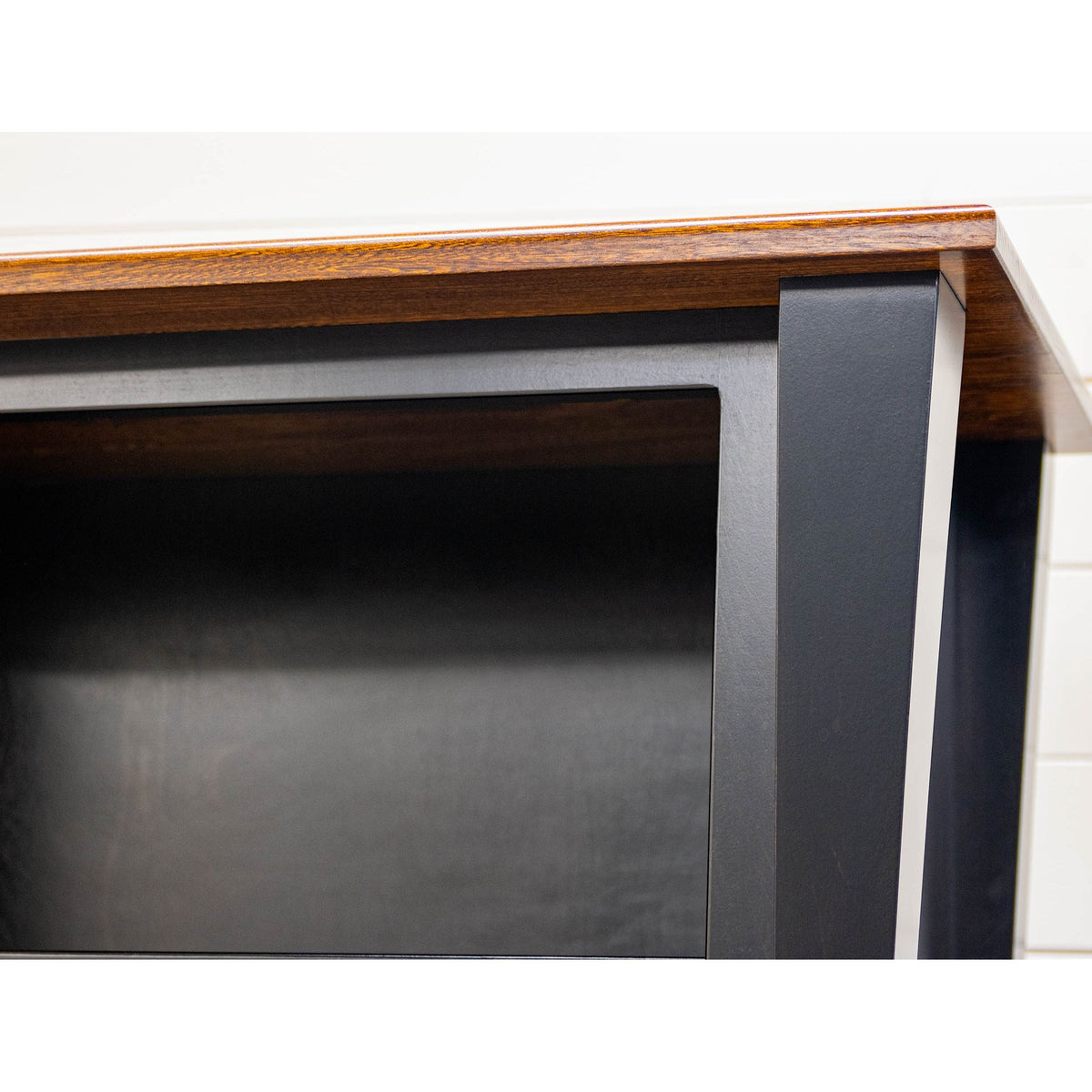 Brookstone Black & Elm Wood Bookcase | M-EB&E-MC