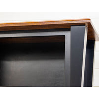 Brookstone Black & Elm Wood Bookcase | M-EB&E-MC