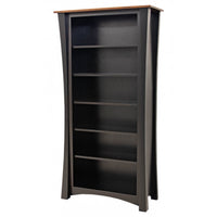Brookstone Black & Elm Wood Bookcase | M-EB&E-MC