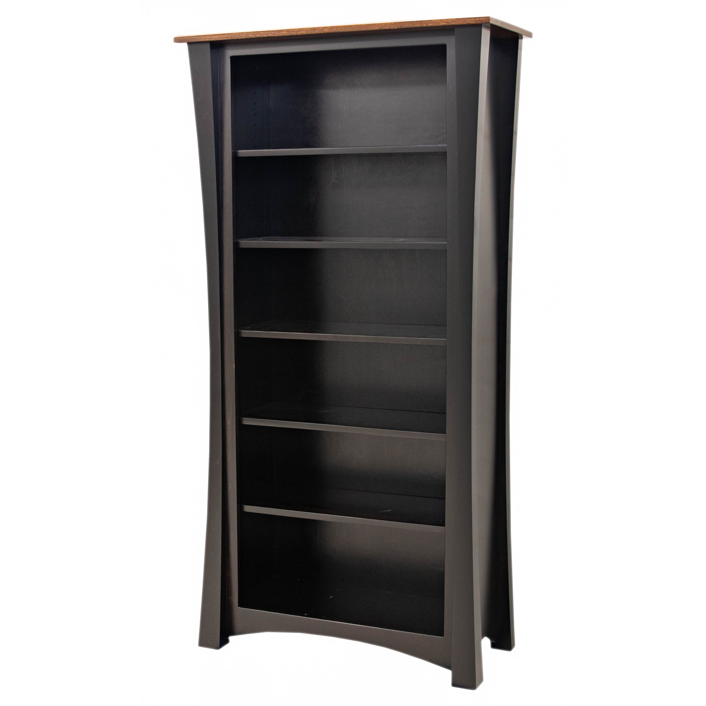 Brookstone Black & Elm Wood Bookcase | M-EB&E-MC