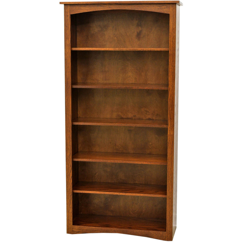 Seattle Solid Oak Wood 72" Bookcase | MC
