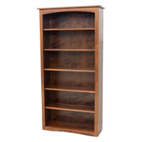 Seattle Solid Oak Wood 72" Bookcase | ASB