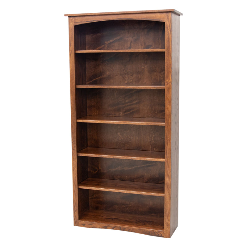 Seattle Solid Oak Wood 72" Bookcase | ASB