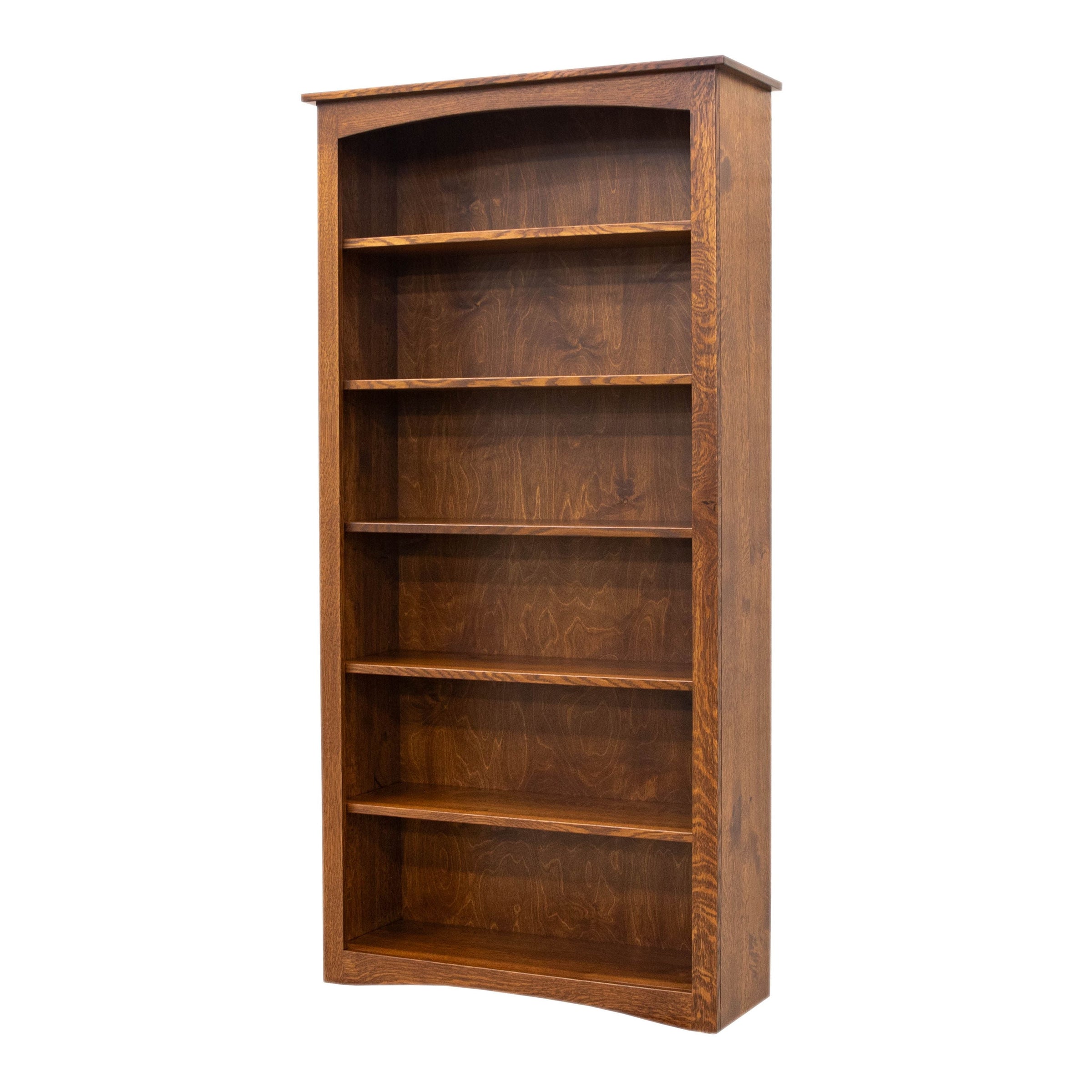 Seattle Solid Quarter Sawn White Oak Wood 72" Bookcase | ASB
