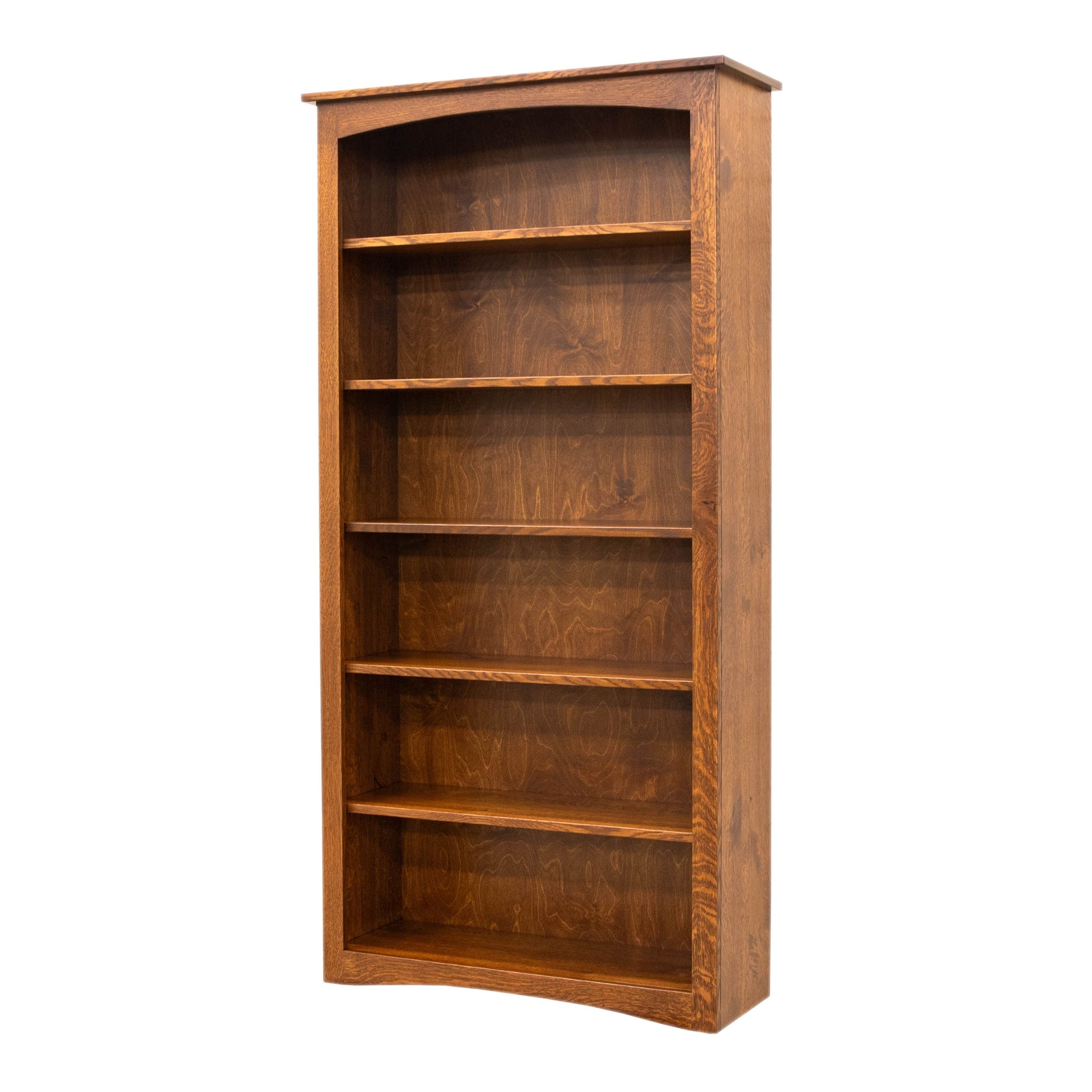 Seattle Solid Quarter Sawn White Oak Wood 72" Bookcase | MC