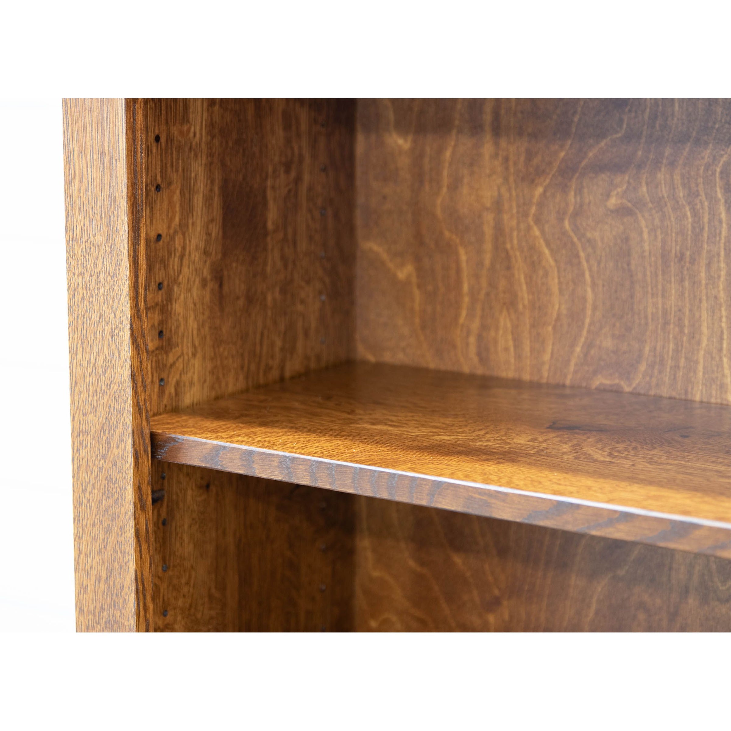 Seattle Solid Quarter Sawn White Oak Wood 72" Bookcase | MC
