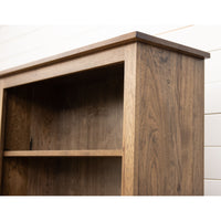 Straight Seattle Solid Hickory Wood 72" Bookcase | CO